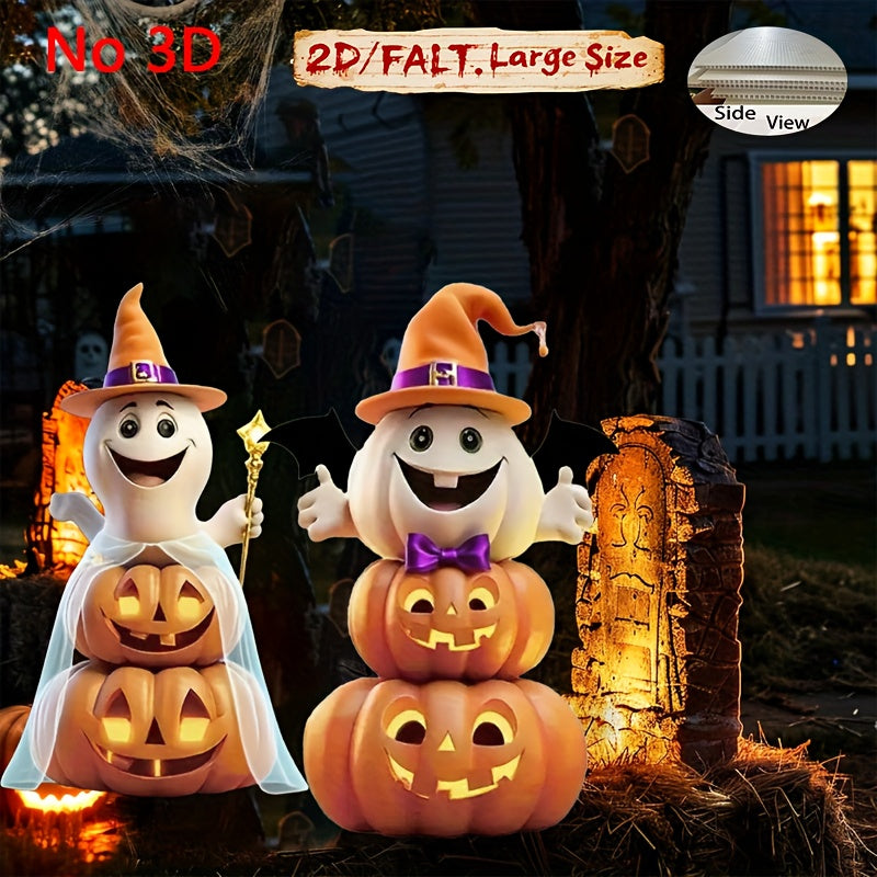 Halloween Garden Decorations Plastic Lawn Decor (2pcs) Halloween - Tophatter Daily Deals
