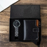 Luxury Business Watch Leather Bag Wallet Gift Set Men Noah Set Bracelets - Tophatter Daily Deals