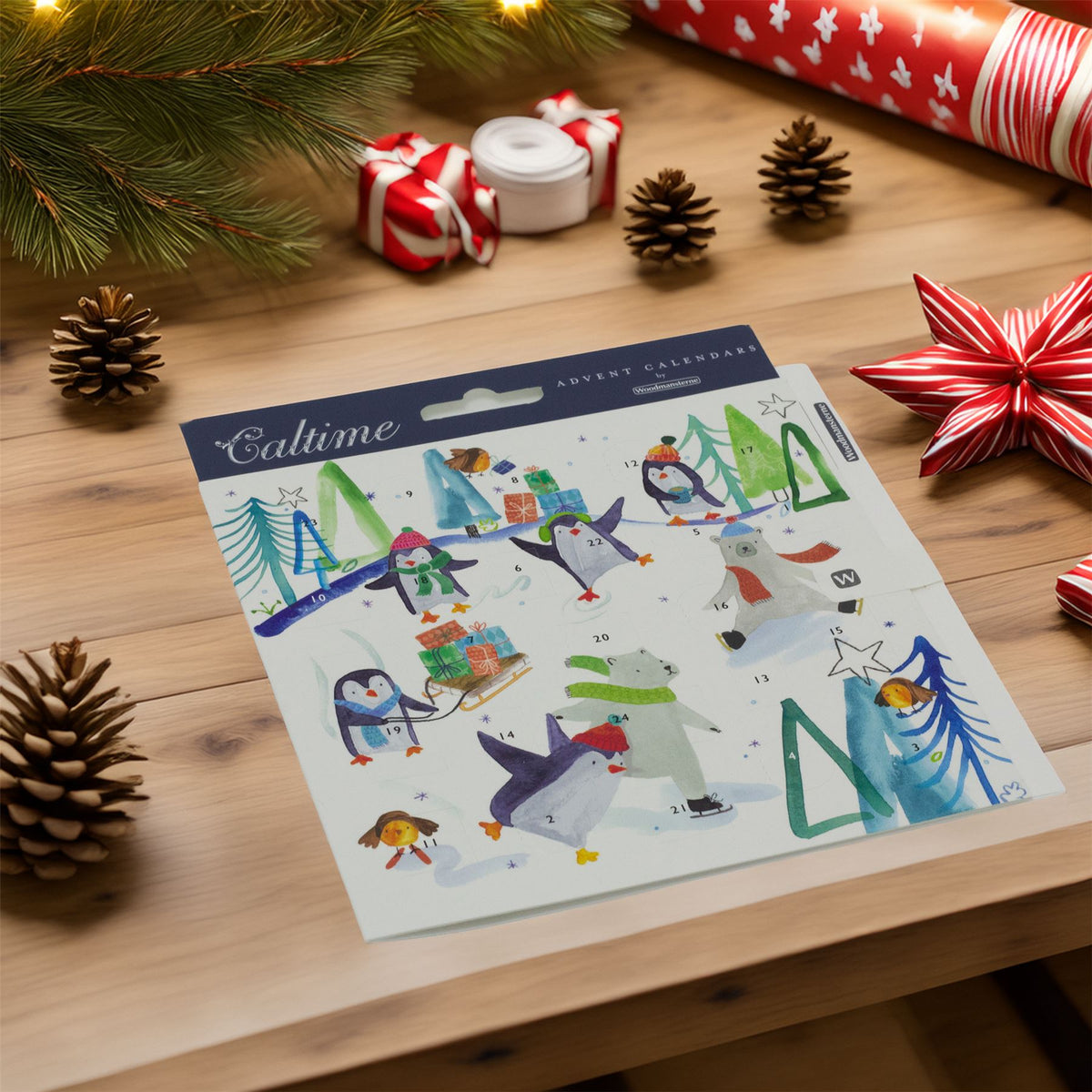 Wintertime Fun Advent Calendar Greetings Card | Christmas Advent Calendar Advent Calendar - Tophatter Daily Deals