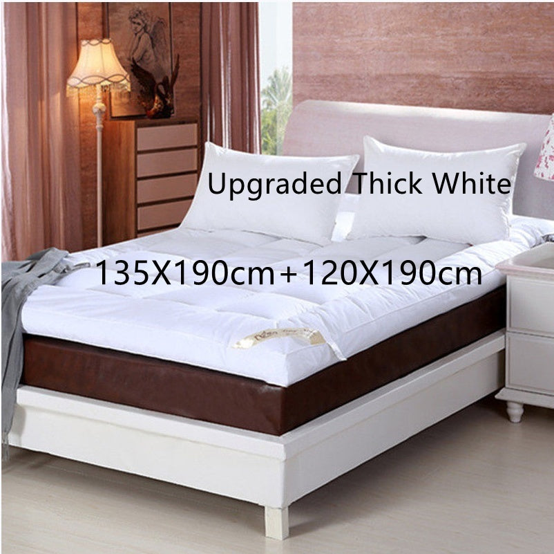 10cm Household Mattress Dormitory Soft Winter Warm Upgraded Thick White Set6 2pcs 0 - Tophatter Daily Deals