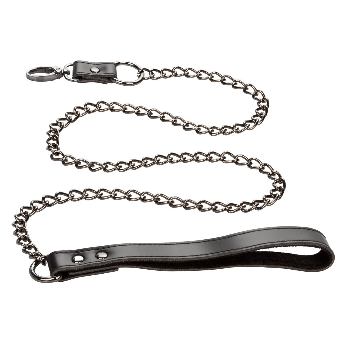 Euphoria Collection Collar With Chain Leash Black Velvet and Vegan Leather > Bondage Gear > Collars & Leashes - Tophatter Daily Deals