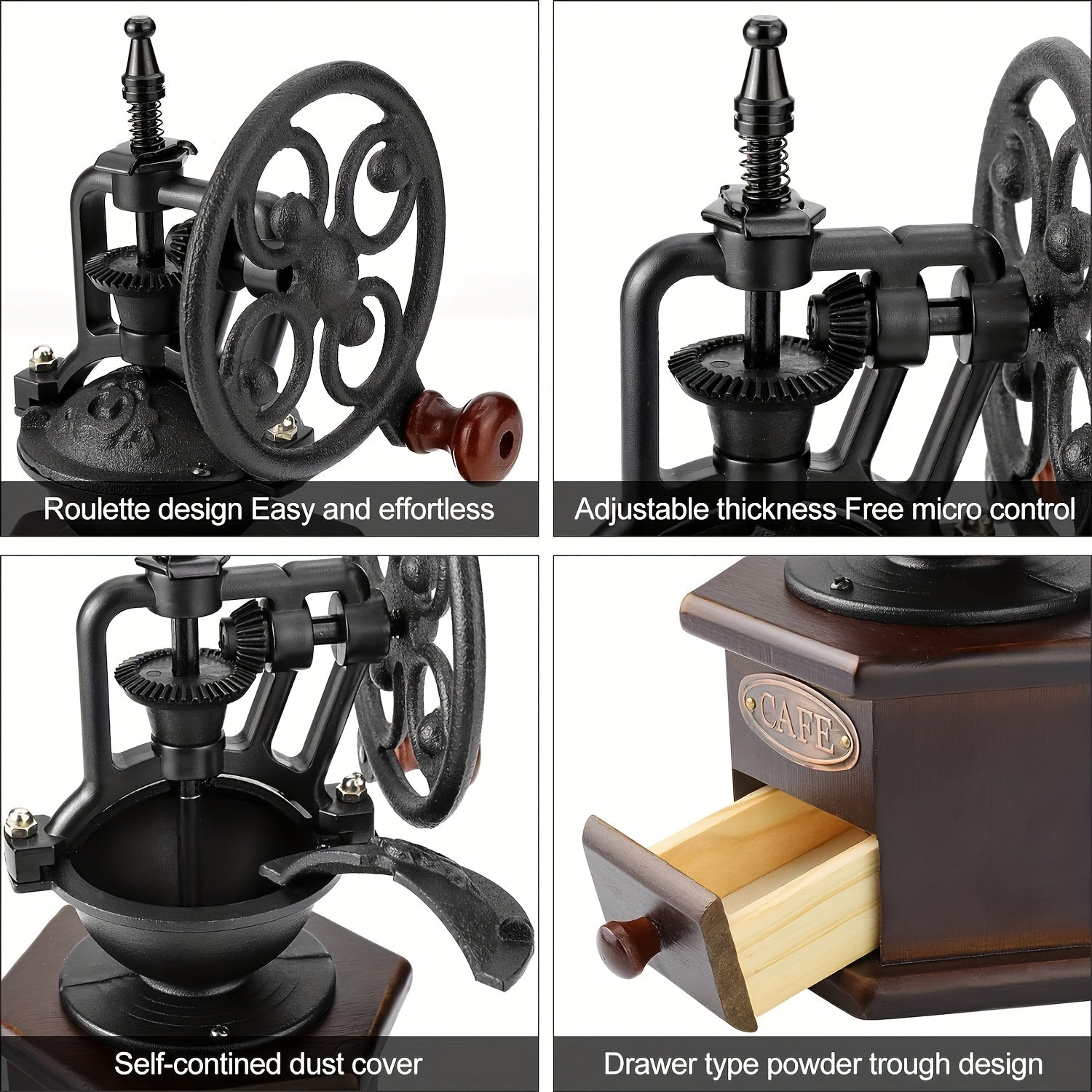 Manual Coffee Grinder Vintage Mill Appliances > Kitchen Appliances > Coffee Machines & Accessories - Tophatter Daily Deals