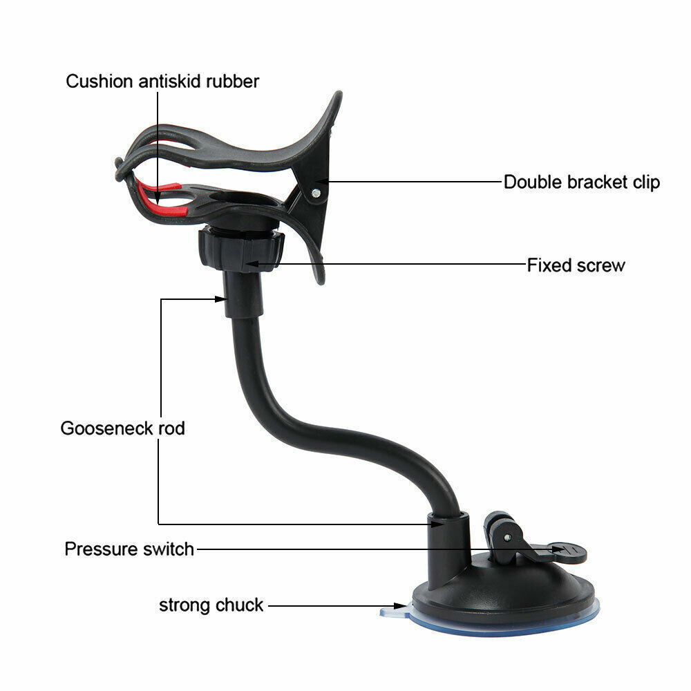 360 Car Rearview Mirror Rotation Adjustable Phone Holder Mount Multifunction 5 - Tophatter Daily Deals