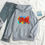 Warm Unisex Hoodie - Oversized, Polyester Fleece, Casual Gray 3D Changing Face Moving Picture Frame - Tophatter Daily Deals