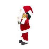 45cm Traditional Father Christmas Figure | Standing Santa Claus Ornament | Santa Figurine Father Christmas Decorations Indoor Ornament - Tophatter Daily Deals