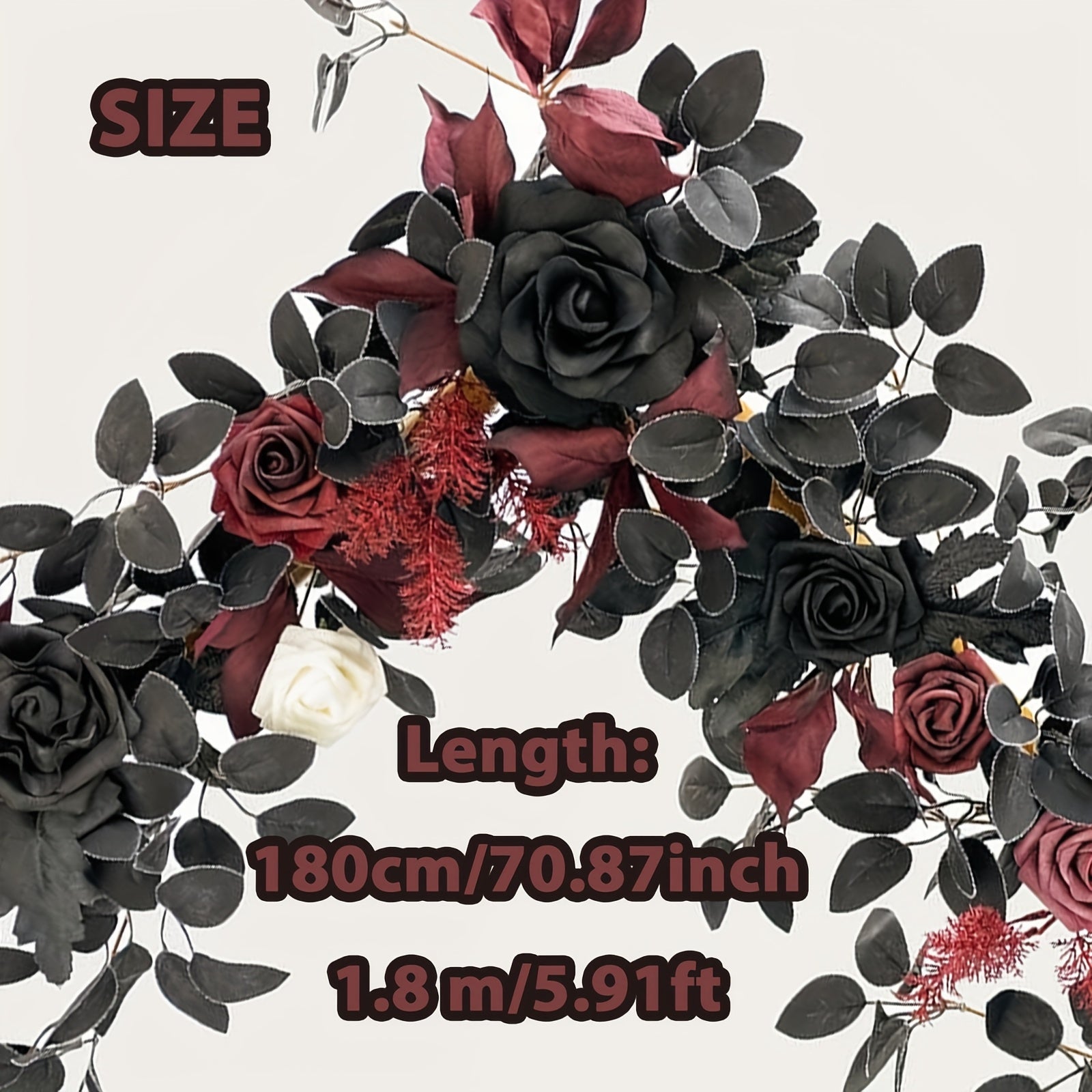 Halloween Artificial Garland Rose Vine Halloween - Tophatter Daily Deals