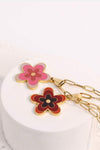 Flower Pendant Stainless Steel Necklace Necklaces - Tophatter Daily Deals