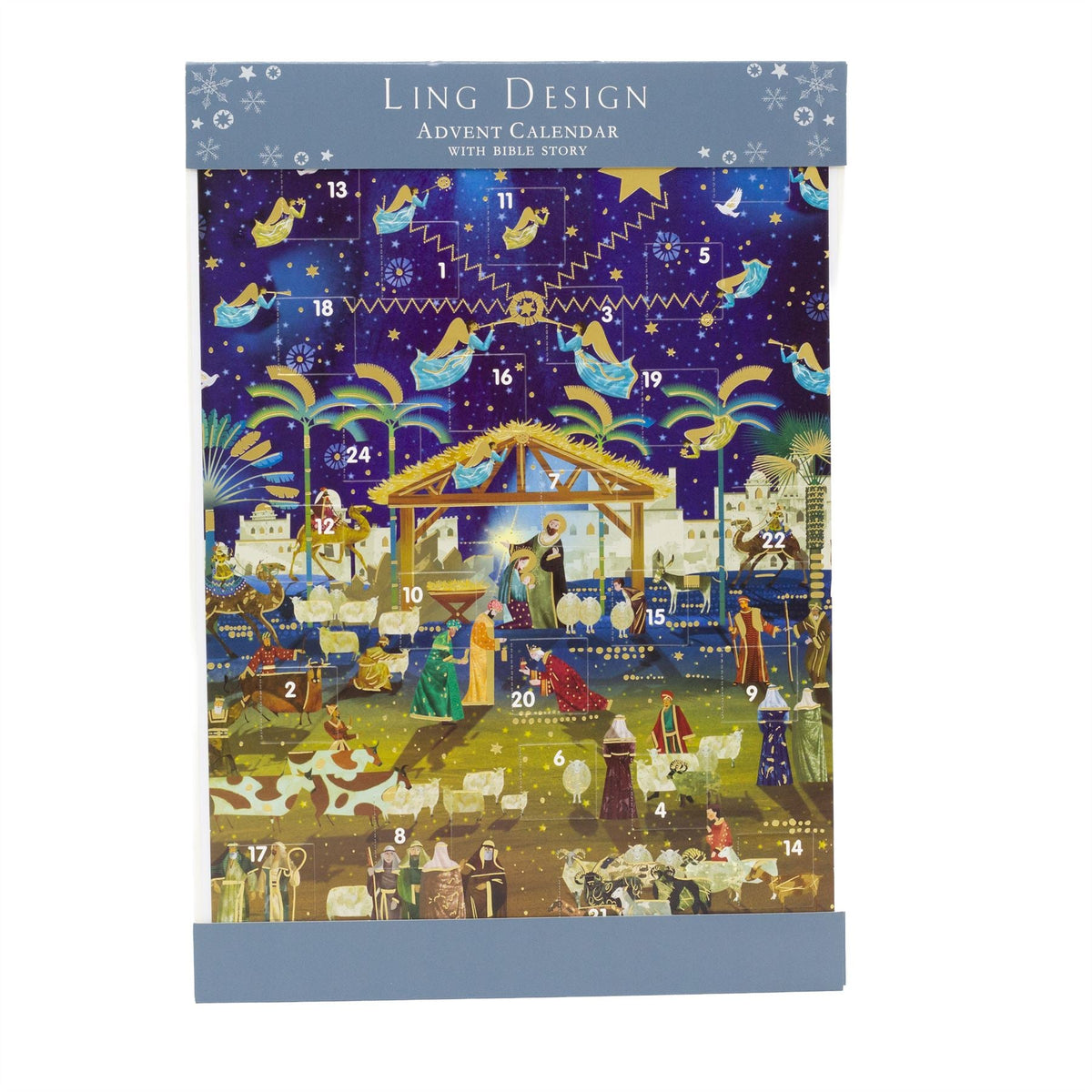 Nativity and Angels Christmas Advent Calendar | Religious Advent Calendar Advent Calendar - Tophatter Daily Deals