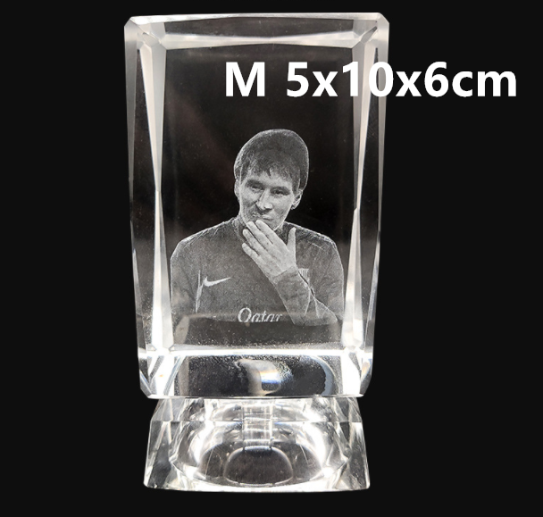 3D Laser Square Crystal Photo Frame With Love Custom Glass Cube Single portrait M 5x10x6cm 7 - Tophatter Daily Deals