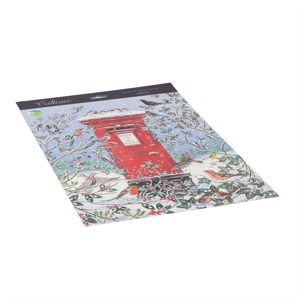 RSPB Christmas Postbox Advent Calendar | Traditional Picture Advent Calendar Advent Calendar - Tophatter Daily Deals