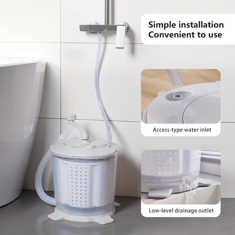 Manual Laundry Machine Hand Crank Washing Machines - Tophatter Daily Deals