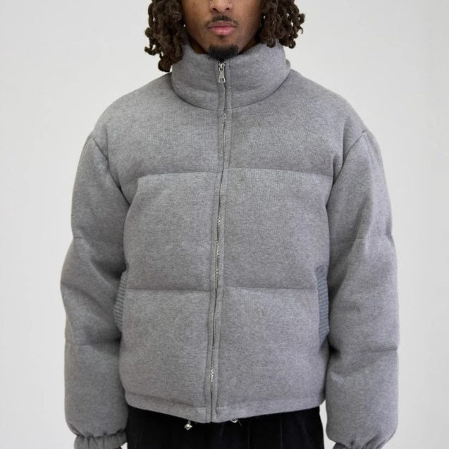 Warm Men's Down Jacket - Boxy Short Coat, Polyester, Winter 3D Changing Face Moving Picture Frame - Tophatter Daily Deals