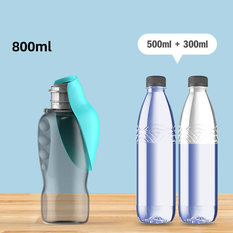 800ml Dogs Water Bottle Portable High Capacity Leakproof Pet Foldable Drinking Bowl Golden Retriever Outdoor Walking Supplies Pet Products 0 - Tophatter Daily Deals