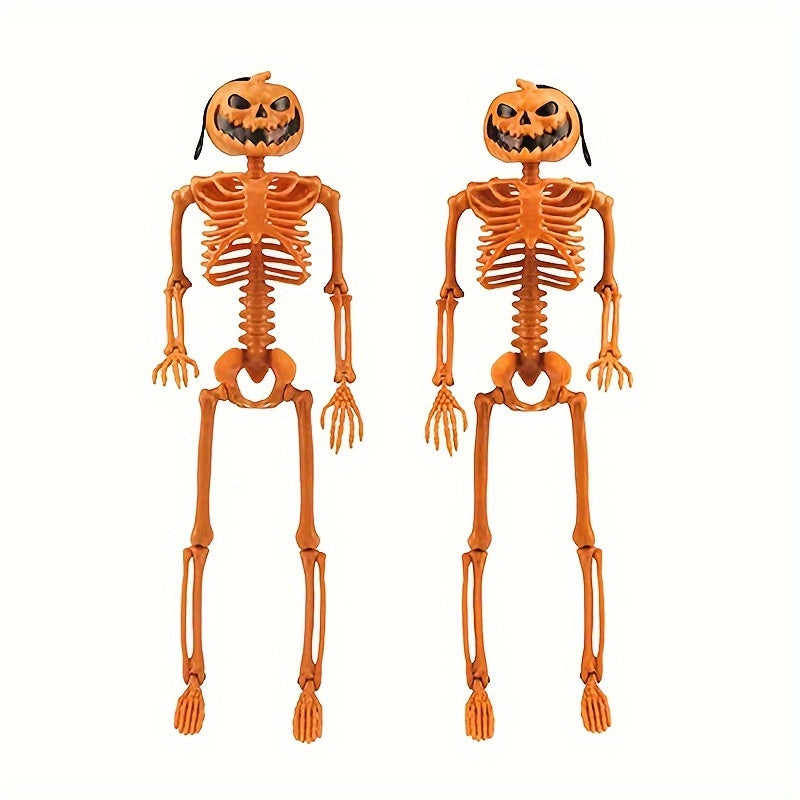 Halloween Pumpkin Skeleton Props (2Pcs) Halloween - Tophatter Daily Deals