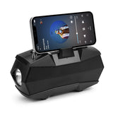 Bluetooth Speaker With Antenna Flashlight Gift Black USB 0 - Tophatter Daily Deals