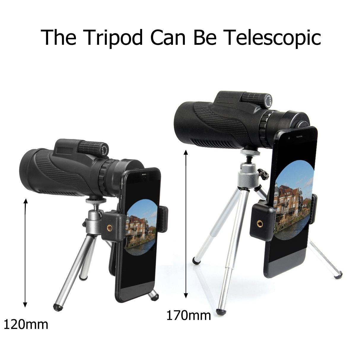 40x60 Monocular High-power High-definition Night Vision Mobile Phone Photo Outdoor 0 - Tophatter Daily Deals