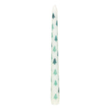 Green Fir Tree Candle Holder with Taper Candle | Festive Christmas Centrepiece Candle Holder - Tophatter Daily Deals