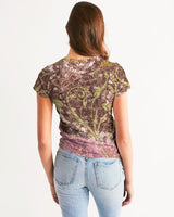 BEAUTIFUL PURPLE GITTER DESIGN CREATED BY FLIPSTYLEZ Women's All-Over Print Tee All-Over Print Tees & Tops - Tophatter Daily Deals