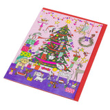 Christmas Tree & Dogs Advent Calendar Greetings Card | Christmas Advent Calendar Advent Calendar - Tophatter Daily Deals