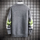 Soft Men's Sweater - Round Neck Argyle, Acrylic, Winter 3D Changing Face Moving Picture Frame - Tophatter Daily Deals