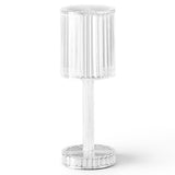 Bar Restaurant Table Atmosphere Table Lamp LED Charging Acrylic Crystal Table Lamp Touch Bedside Night Light Transparent 0 - Tophatter Daily Deals