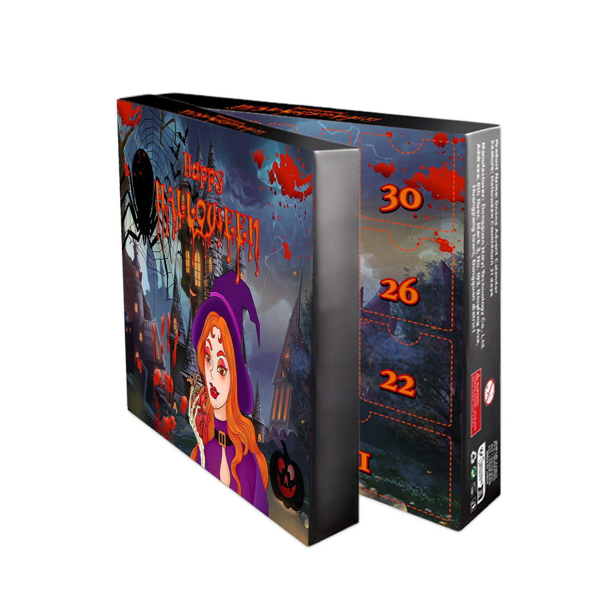Halloween Blind Box Countdown Calendar 31 Days Kids 3D Changing Face Moving Picture Frame - Tophatter Daily Deals