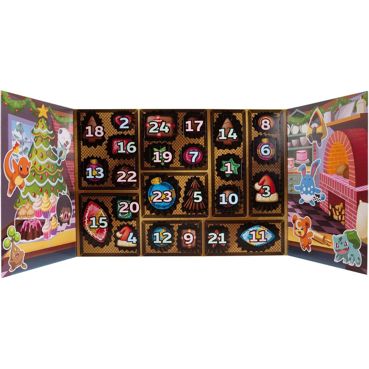 Pokemon Christmas Advent Calendar | 24 Days of Festive Figures and Accessories Advent Calendar - Tophatter Daily Deals
