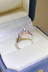 2 Carat Moissanite 925 Sterling Silver Ring 2 Carat - Tophatter Daily Deals