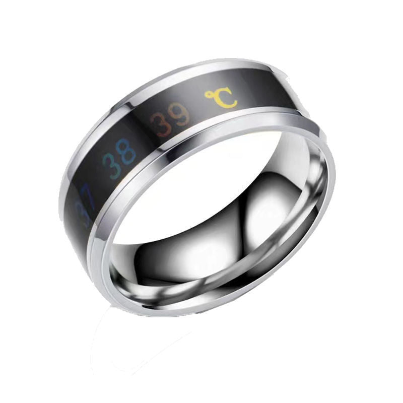 Black Technology Ring Solar Android Temperature Magic Net Red Smart Sci-Fi Bluetooth Ring Temperature version 0 - Tophatter Daily Deals
