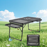 Camping Table with Extendable Wings & Mesh Top Camping & Hiking - Tophatter Daily Deals