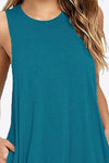 Full Size Round Neck Sleeveless Dress with Pockets Casual Dresses - Tophatter Daily Deals