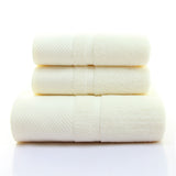 Bath Towel Three-piece Gift Box White 0 - Tophatter Daily Deals
