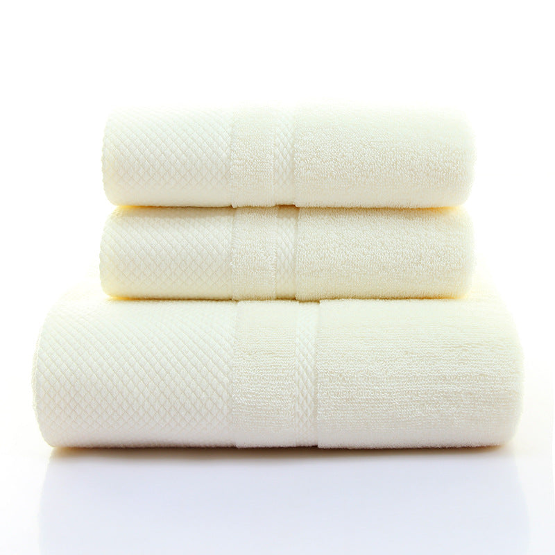 Bath Towel Three-piece Gift Box White 0 - Tophatter Daily Deals