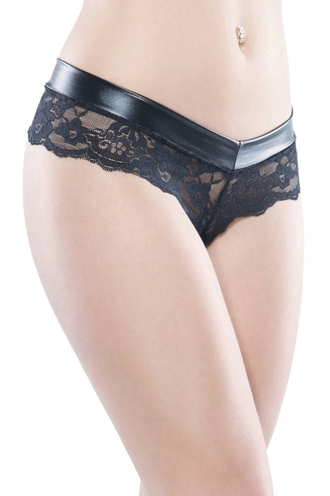 Coquette - D9268 - Low Rise Lace Panty - Black Lingerie - Tophatter Daily Deals