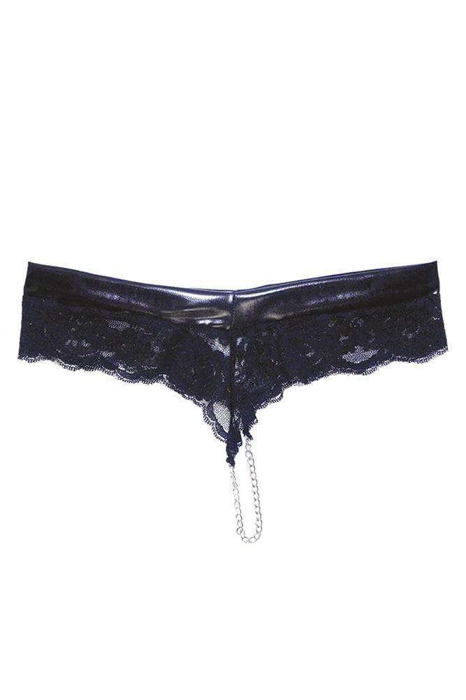 Coquette - D9268 - Low Rise Lace Panty - Black Black Lingerie - Tophatter Daily Deals