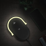 3 In 1 Foldable Wireless Charger Night Light Wireless Charging Station Stonego LED Reading Table Lamp 15W Fast Charging Light 0 - Tophatter Daily Deals