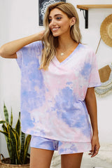 Twist Tie Dye Lounge Set Multicolor Loungewear Sets - Tophatter Daily Deals
