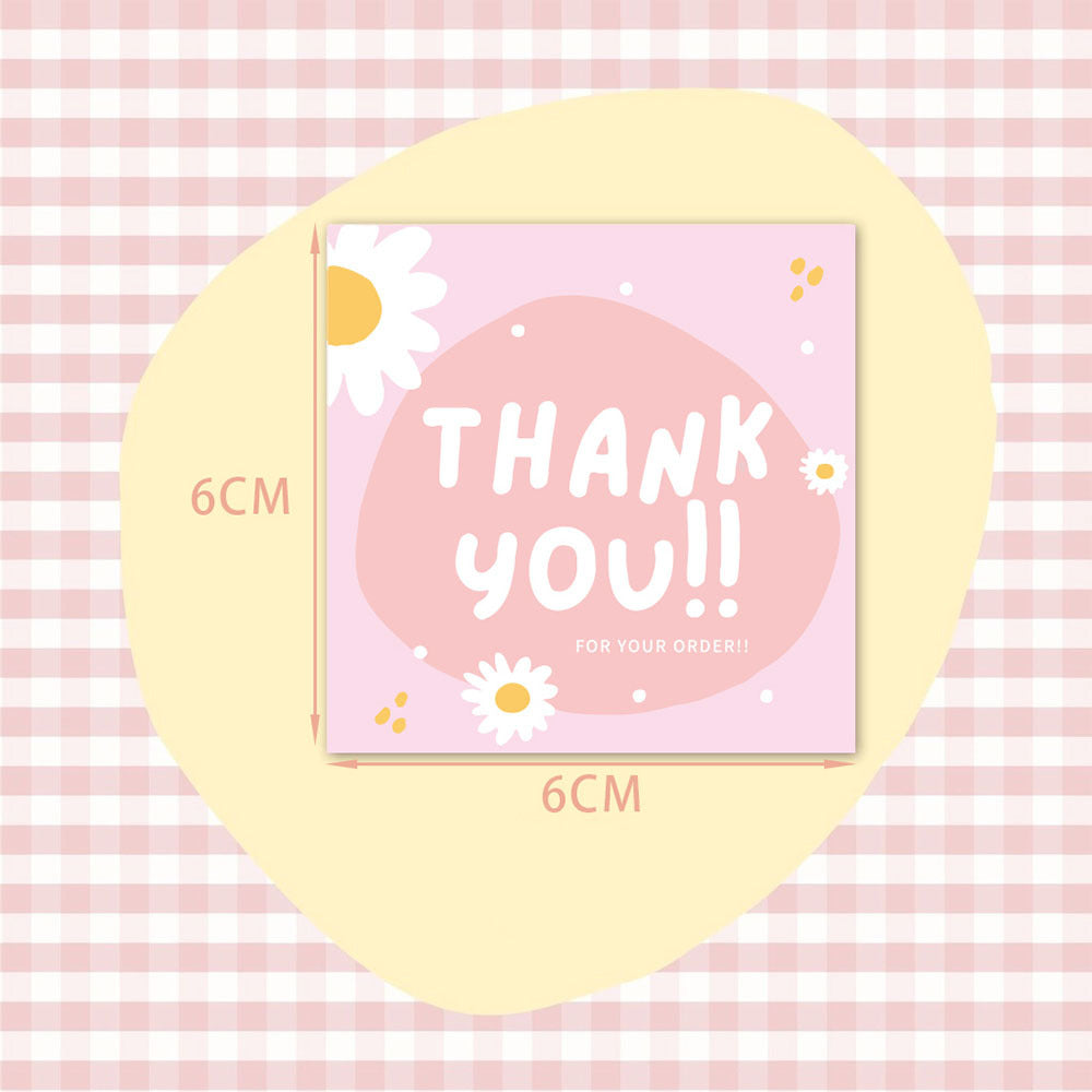 50 PcsPack Square Simple Thank-you Card Coated Paper Business Cards 0 - Tophatter Daily Deals