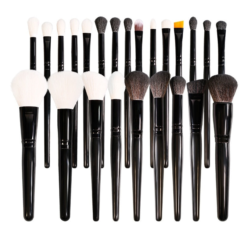 30 PCs Makeup Brush Set Soft Hair Eye Shadow Blush Face Powder Full Set 24 Black 0 - Tophatter Daily Deals