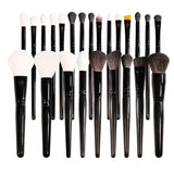 30 PCs Makeup Brush Set Soft Hair Eye Shadow Blush Face Powder Full Set 24 Black 0 - Tophatter Daily Deals
