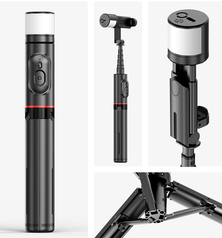 Bluetooth Remote Control Mobile Phone Selfie Stick Integrated Tripod 0 - Tophatter Daily Deals