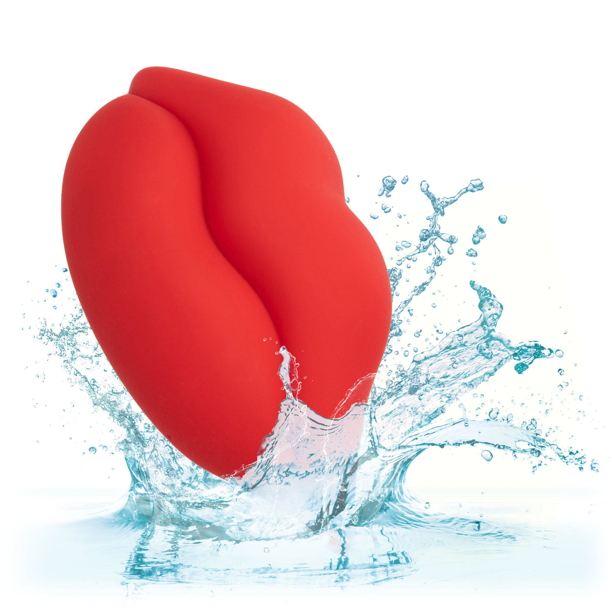 Naughty Bits MUAH Mini Red Lip-Shaped Silicone Vibrator 3.25 Inches Waterproof > Vibrators > Standard Vibrators - Tophatter Daily Deals