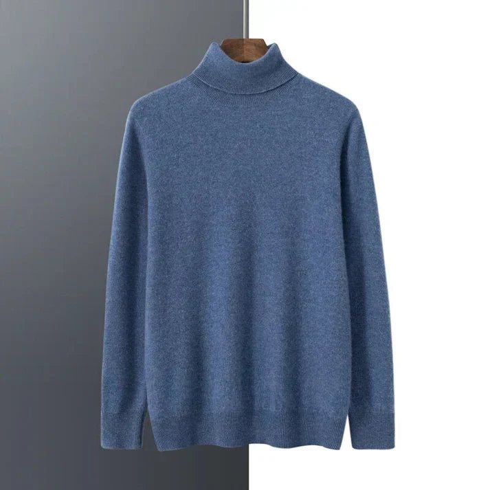 Soft Classic Men's Turtleneck Sweater - Cashmere, Warm Wear Blue - Tophatter Daily Deals