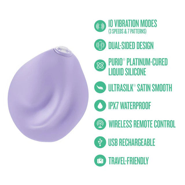 Urself PulsePad (Lavender) – Double-Sided Silicone Vibrator > Sex Toys For Ladies > Clitoral Vibrators and Stimulators - Tophatter Daily Deals