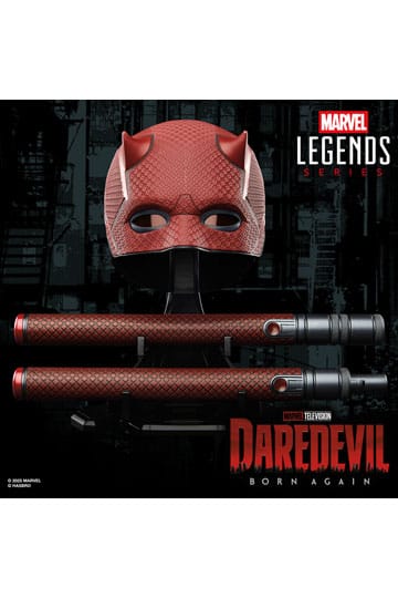 Daredevil: Born Again - Official Marvel Hasbro Roleplay Mask & Billy Club Mask - Tophatter Daily Deals