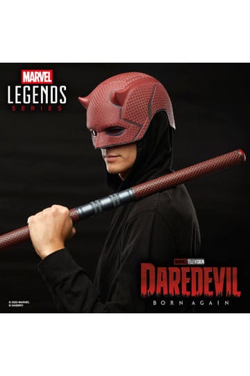 Daredevil: Born Again - Official Marvel Hasbro Roleplay Mask & Billy Club Mask - Tophatter Daily Deals