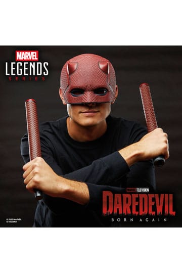 Daredevil: Born Again - Official Marvel Hasbro Roleplay Mask & Billy Club Mask - Tophatter Daily Deals
