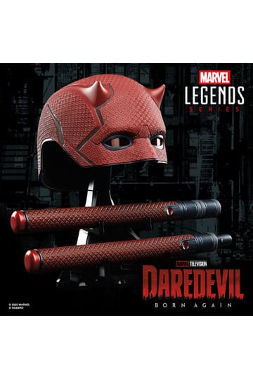 Daredevil: Born Again - Official Marvel Hasbro Roleplay Mask & Billy Club Mask - Tophatter Daily Deals