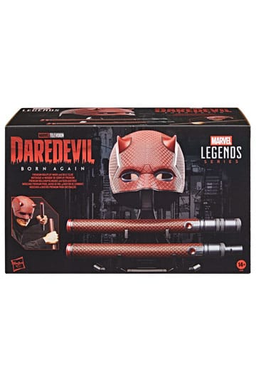 Daredevil: Born Again - Official Marvel Hasbro Roleplay Mask & Billy Club Mask - Tophatter Daily Deals