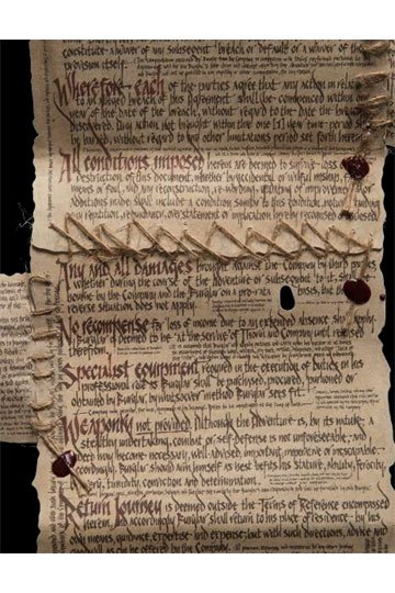 The Hobbit - Bilbo Baggins' Burglar Contract Replica Collectible Replica - Tophatter Daily Deals
